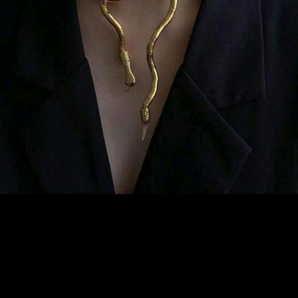 Gold bendable snake choker or bracelet